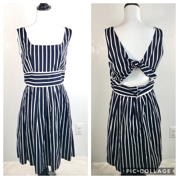 corey p Dresses & Skirts - Corey P Dress Womans  Sz 14 Navy White Striped